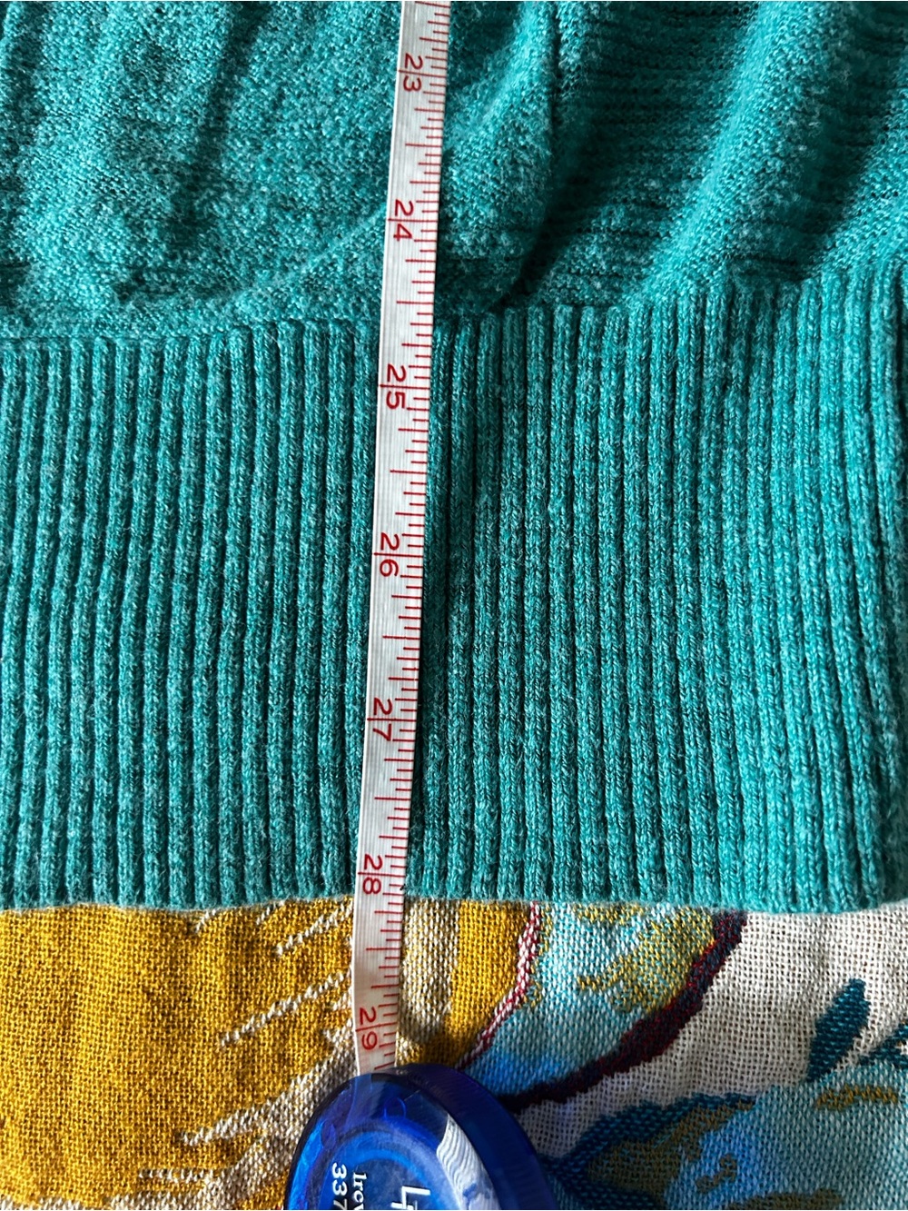 Mossimo Teal Button-Up Women's Cardigan Sweater - Picture 6 of 9